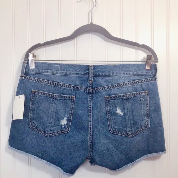 SOLD‼️ RAG & BONE Cut-Off Distressed Denim Shorts - Picture 3 of 8